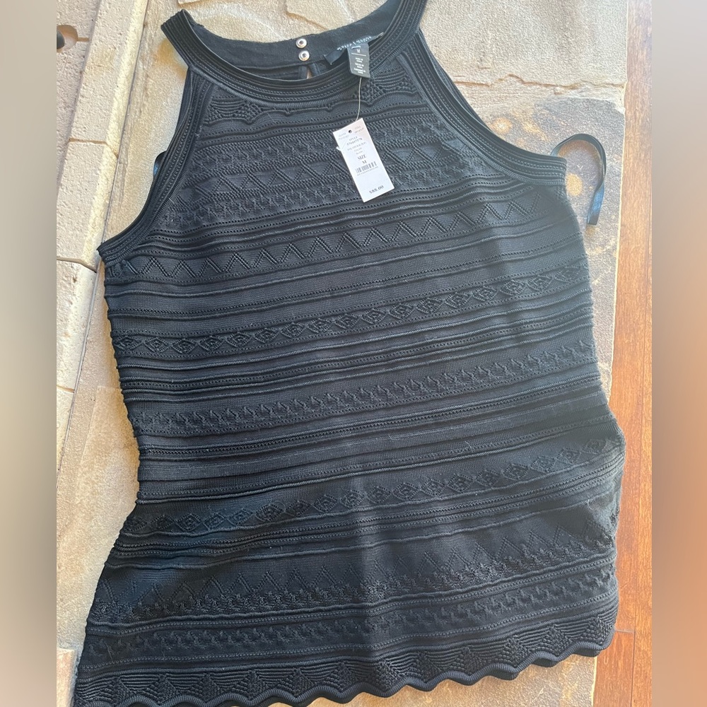White House Black Market black halter stitch Size medium